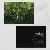 Silver Birch Trees, foto van Mini Visitekaartje (Voorkant / Achterkant)