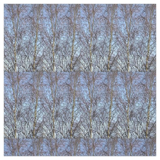 Silver Birches Fabric Stof (Swatch)