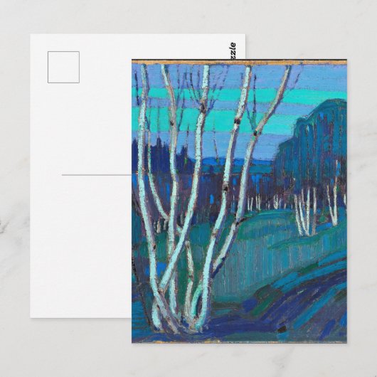 Silver Birches, populair kunstwerk van Tom Thomson Briefkaart (Voorkant / Achterkant)