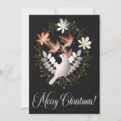 Silver Bird Christmas-Wenskaart Kaart (Voorkant)