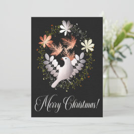 Silver Bird Christmas-Wenskaart Kaart