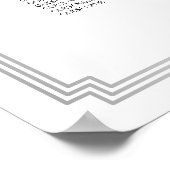 Silver Black Art Deco Wedding Poster (Hoek)