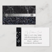 Silver Black Diamond Coach-Visitekaartje Visitekaartje (Voorkant / Achterkant)