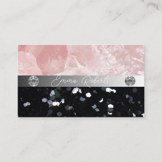 Silver Black Diamond Coach-Visitekaartje Visitekaartje (Voorkant)