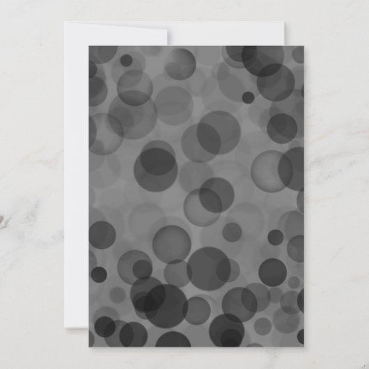 SILVER BLACK EELEGANT BOKEH ONTWERPLAYER WEDDING KAART (Achterkant)