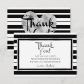 Silver, Black en White Striped - Kaarten (Voorkant / Achterkant)