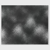 Silver Black Graphite Shiny Glass Ice Vip Cadeaupapier (Vlak)