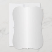 Silver Black Jewel Silver Snowflake Vrijgezellenfe Kaart (Achterkant)