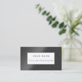 Silver Black Luxury Visitekaartje (Staand voorkant)