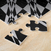 Silver Black Mandala Legpuzzel (Zijkant)