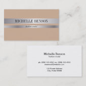 Silver & Black Mode Visitekaartje (Voorkant / Achterkant)