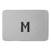 Silver Black Monogram Badmat (Voorkant)
