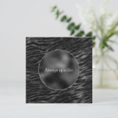 Silver Black Sparkle Zebra Print (Staand voorkant)