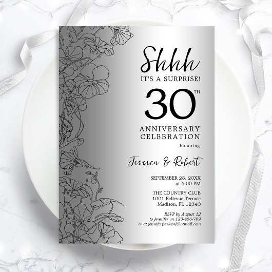 Silver Black Surprise 30e Jubileum Kaart