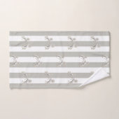 Silver Black WhiteStripe Horse Bathroom-handdoekse Bad Handdoek (Handdoek)