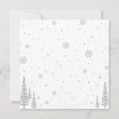 Silver & Black Winter Wonderland Boy Birthday Kaart (Achterkant)