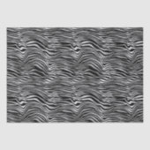 Silver Black Zebra Print Tissuepapier (Voorkant)