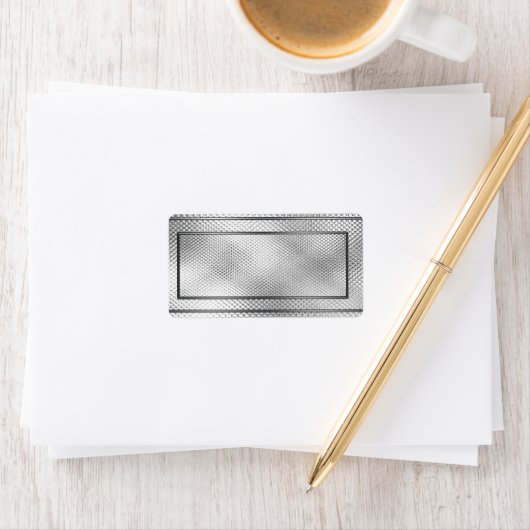 Silver Blank Adresetiketten Etiket (Insitu)