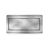 Silver Blank Adresetiketten Etiket (Voorkant)