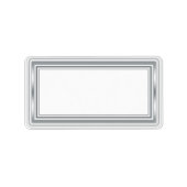 Silver Blank Adresetiketten Etiket (Voorkant)
