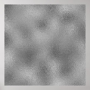 Silver Blank Sjabloon Tekst toevoegen Poster