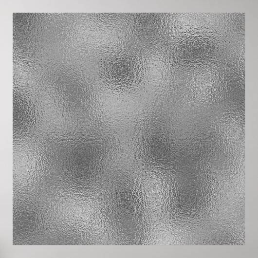 Silver Blank Sjabloon Tekst toevoegen Poster (Voorkant)