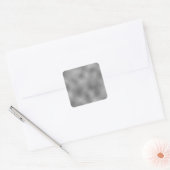 Silver Blank Sjabloon Tekst toevoegen Vierkante Sticker (Envelop)