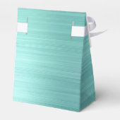 Silver Blauwgroen Glitter geborsteld Metaal Monogr Bedankdoosjes (Achterkant)