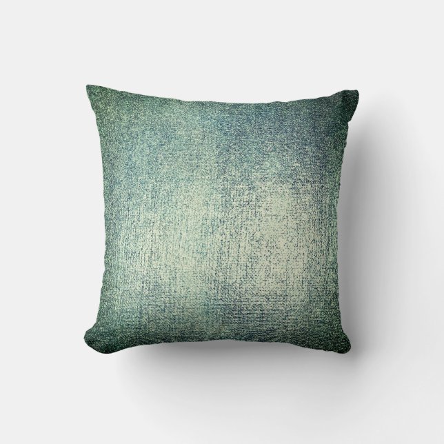 Silver Blauwgroen Greenly Grey Cali Metallic Blush Kussen (Voorkant)
