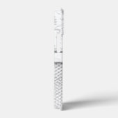 Silver Bling Effect Pattern Gepersonaliseerd Case-Mate iPhone Case (Achterkant / Rechts)