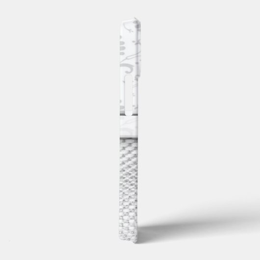 Silver Bling Effect Pattern Gepersonaliseerd Case-Mate iPhone Case (Achterkant / Rechts)