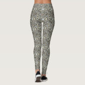 Silver Bling Jewels Digital Print Pattern Leggings (Achterkant)
