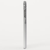 Silver Bling | Luxe Sparkle Glitter Monogram Case-Mate iPhone Case (Achterkant/rechts)