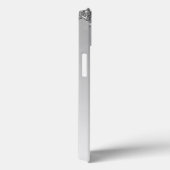 Silver Bling Luxury Hoesje Glitter Monogram (Achterkant / Rechts)