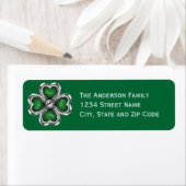 Silver Bling St. Patrick's Day Etiket (Insitu)