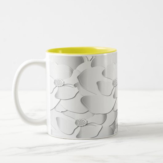 Silver Blossom Tweekleurige Koffiemok (Links)