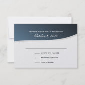 Silver Blue 3,5 x 5 Response Kaart (Voorkant)