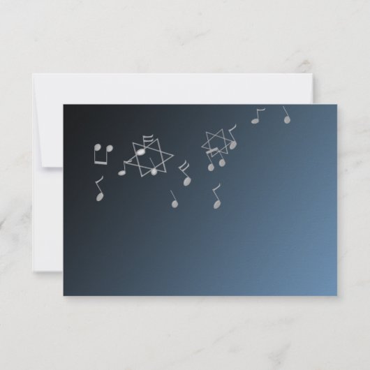 Silver Blue 3,5 x 5 Response Kaart (Achterkant)