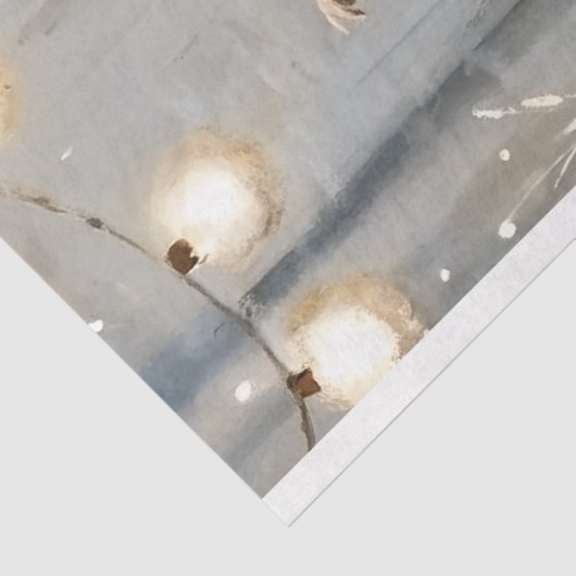 Silver Blue Ballet Dancer Waterverf Decoupage Tissuepapier (Detail)