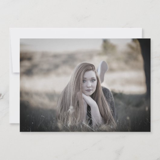 Silver & Blue Birthday Invitation Kaart (Achterkant)