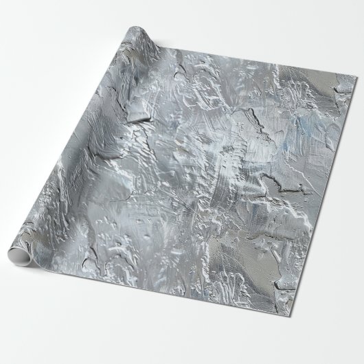Silver Blue Cadeaupapier (Uitgerold)