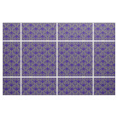 Silver Blue Damask Bows Stof (Fat Quarter)