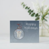 Silver Blue Dentist Holiday-kaarten Feestdagenkaart (Staand voorkant)