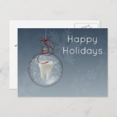 Silver Blue Dentist Holiday-kaarten Feestdagenkaart (Voorkant / Achterkant)