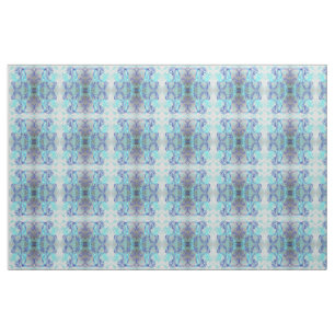 Silver Blue Fabric, kleurrijke huistextiel Stof