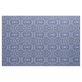Silver Blue Floral Leaves Illustration Pattern Stof (Yard (91,4 cm))