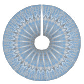 Silver Blue Mandala | Kerstboom Rok (Voorkant)