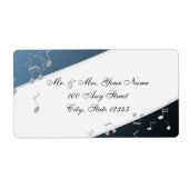 Silver Blue Muziek in de lucht Etiket (Voorkant)