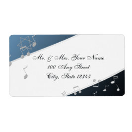 Silver Blue Muziek in de lucht Etiket