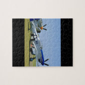 Silver & Blue, P51 Mustang, Side_WWII Planes Legpuzzel (Horizontaal)